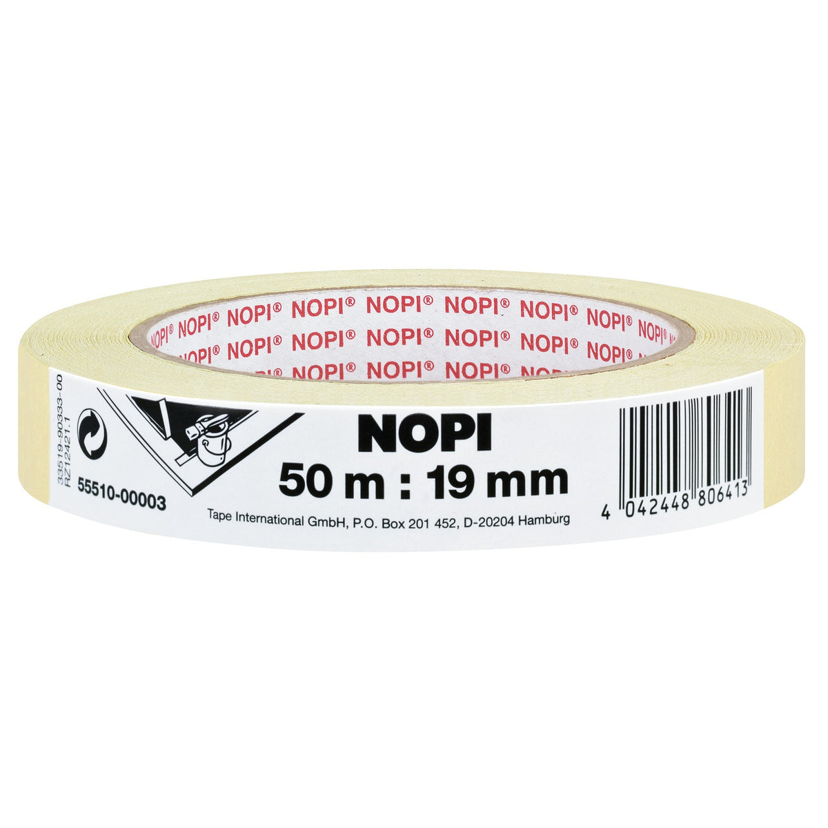 tesa NOPI Malerkrepp 55510, 50 m x 19 mm, chamois
