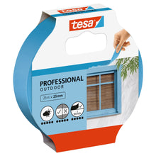 tesa Professional Outdoor Malerband, blau 25 m x 25 mm