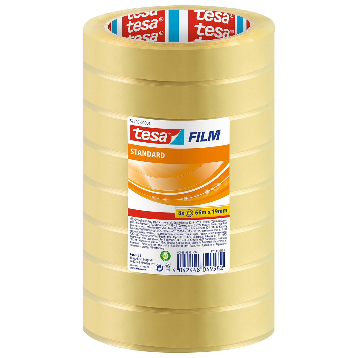 tesafilm 57208 Standard, Shrink, 66 m x 19 mm, transparent