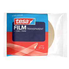 tesafilm TRANSPARENT, σε συσκευασία Flowpack, 33 m x 15 mm