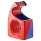 tesa 57443 Easy Cut Handabroller, leer, für Rollen bis 10m x 19mm, rot-blau