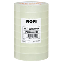 tesa NOPI Διαφανής αυτοκόλλητη μεμβράνη, 66 m x 19 mm