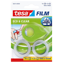 Μίνι-αποτυλιχτή tesafilm + 2 ρολά Eco Clear, πράσινο