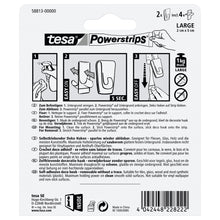 tesa Powerstrips Transparent DECO Haken LARGE