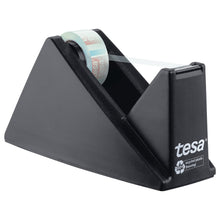 tesa DESK DISPENSER ECONOMY RECYCLED: Επιτραπέζιος αποτυλιχτής με ταινία tesafilm CRYSTAL RECYCLED, διαφανής