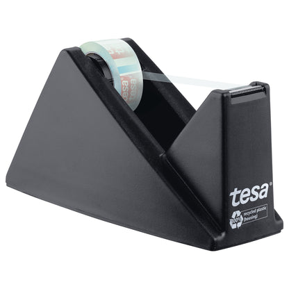 tesa DESK DISPENSER ECONOMY RECYCLED Tischabroller mit tesafilm CRYSTAL RECYCLED, transparent