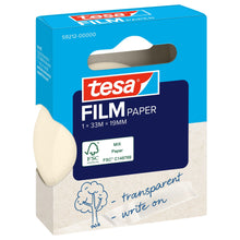 tesafilm PAPER, διαφανές, σε αναδιπλούμενο κουτί με κρεμάστρα, 33 m x 19 mm