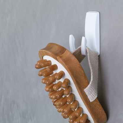 tesa Powerstrips Waterproof Rasiererhalter Wave, weiß – Anwendung