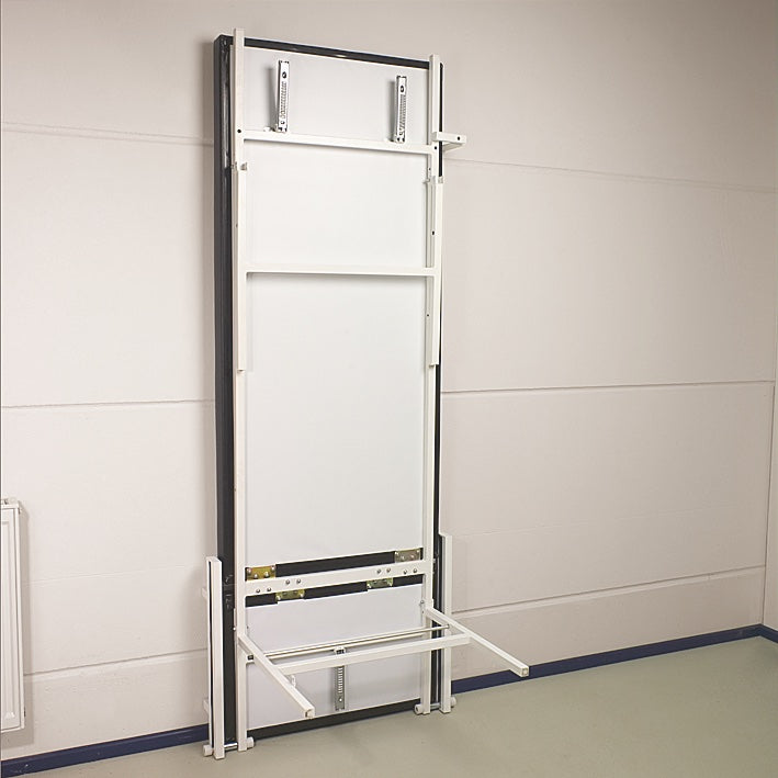 Wandklapp-Ruheraumliege Stahl Kopfteil verst. senkr. Schwarz