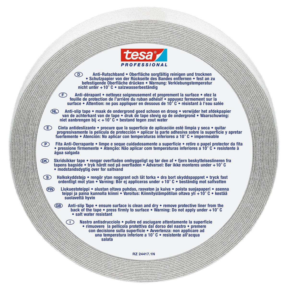 tesa Professional 60950 / 60952 Anti-Rutschband transparent, 15 m x 25 mm