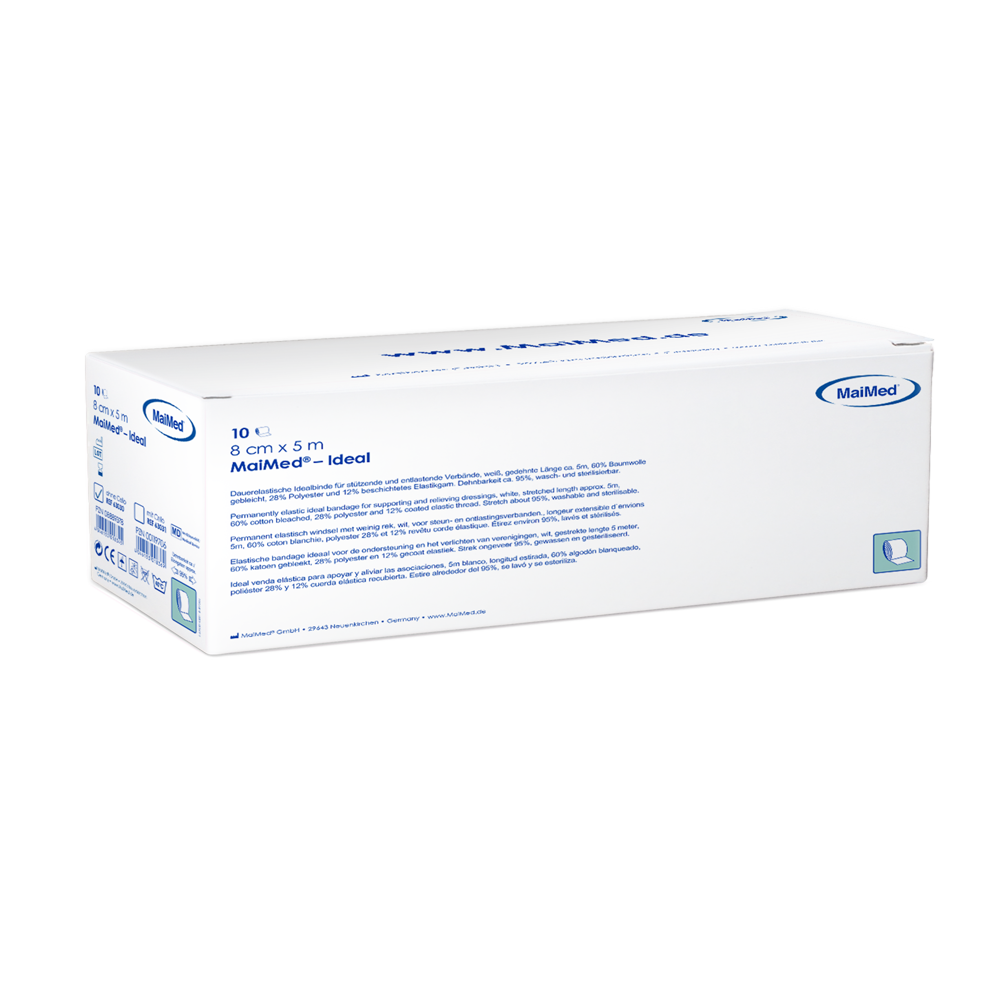 MaiMed-Ideal, χωρίς τσέλο, λευκοί μόνιμα ελαστικοί επίδεσμοι