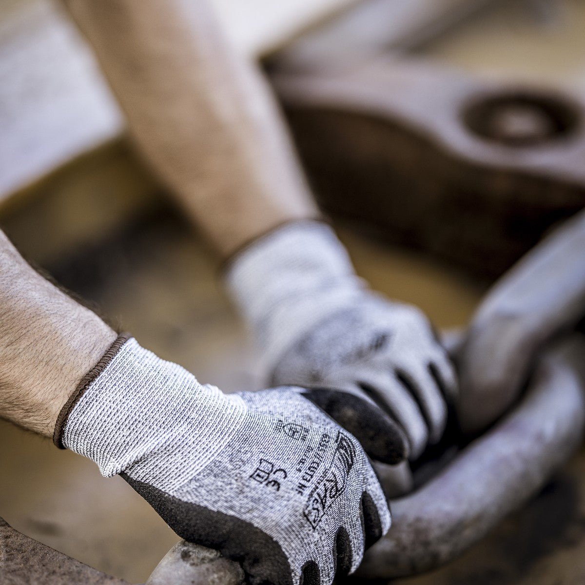 NITRAS CUT C NF, γάντια προστασίας κοπής, γκρι / μαύρο