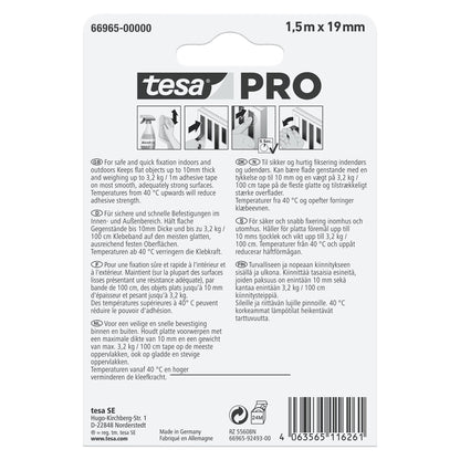 tesa PRO 66965 Mounting Transparent 1,5 m x 19 mm