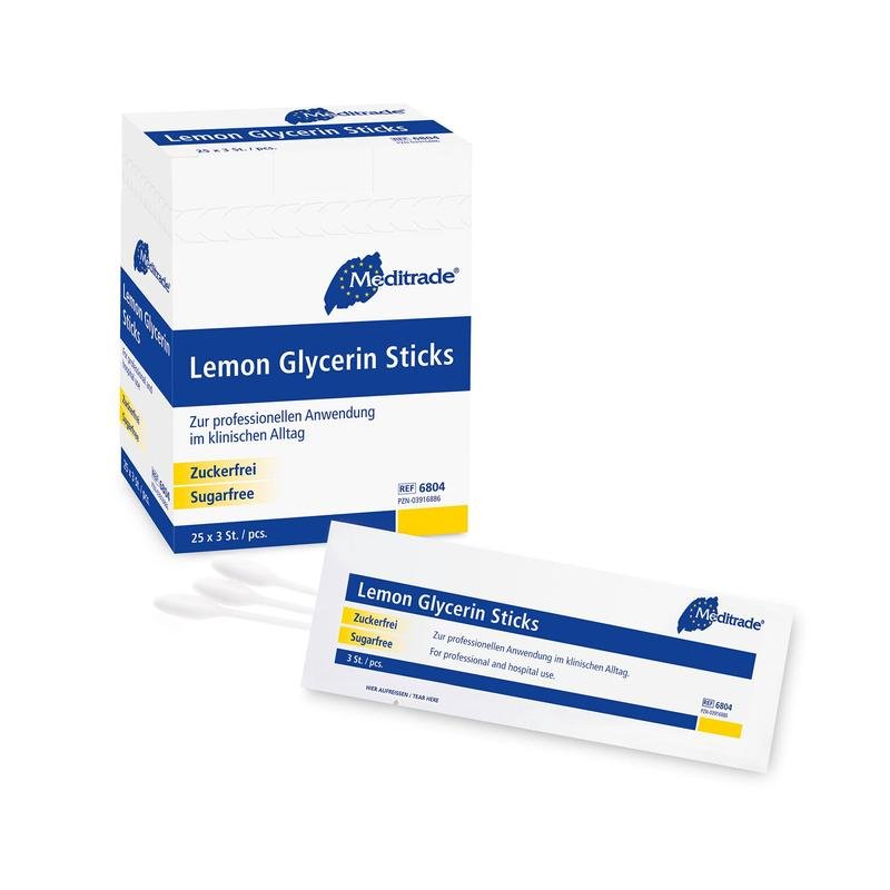 Στικ Meditrade Lemon Glycerin Stick | Συσκευασία (25 τεμάχια)
