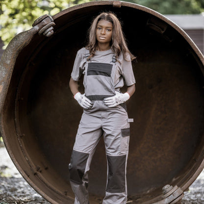 NITRAS MOTION TEX LIGHT, dungarees, γκρι / μαύρο