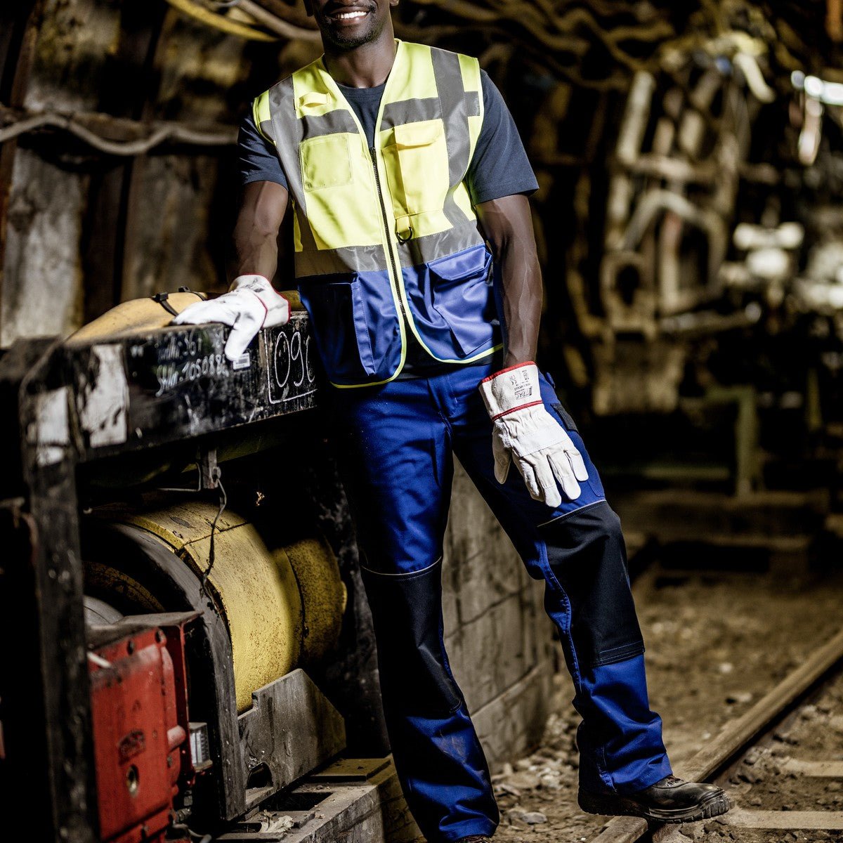 NITRAS MOTION TEX LIGHT, παντελόνι εργασίας, μακρύ, royal blue / navy blue