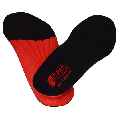 NITRAS COMFORT STEP, σόλα, μαύρο / κόκκινο