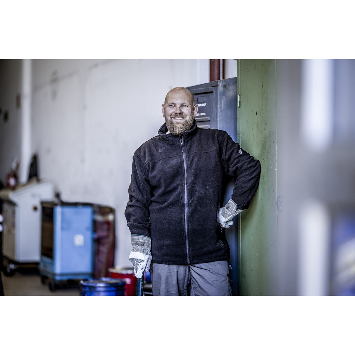 NITRAS MOTION TEX PLUS, φλις μπουφάν, μαύρο