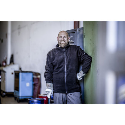 NITRAS MOTION TEX PLUS, φλις μπουφάν, μαύρο