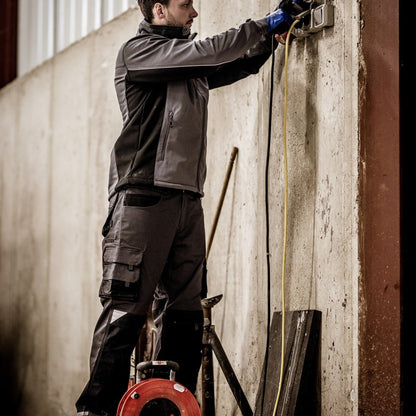 NITRAS MOTION TEX LIGHT, softshell jacket, γκρι / μαύρο