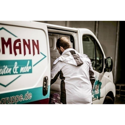 Αφαιρούμενη κουκούλα NITRAS, λευκό / γκρι, πολυεστέρας OEKO-TEX: 94%; Ελαστάνη: 6% | Συσκευασία (1 τεμάχιο)