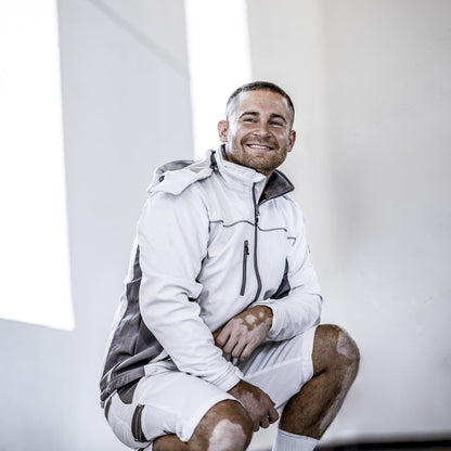 NITRAS MOTION TEX LIGHT, softshell jacket, λευκό / γκρι