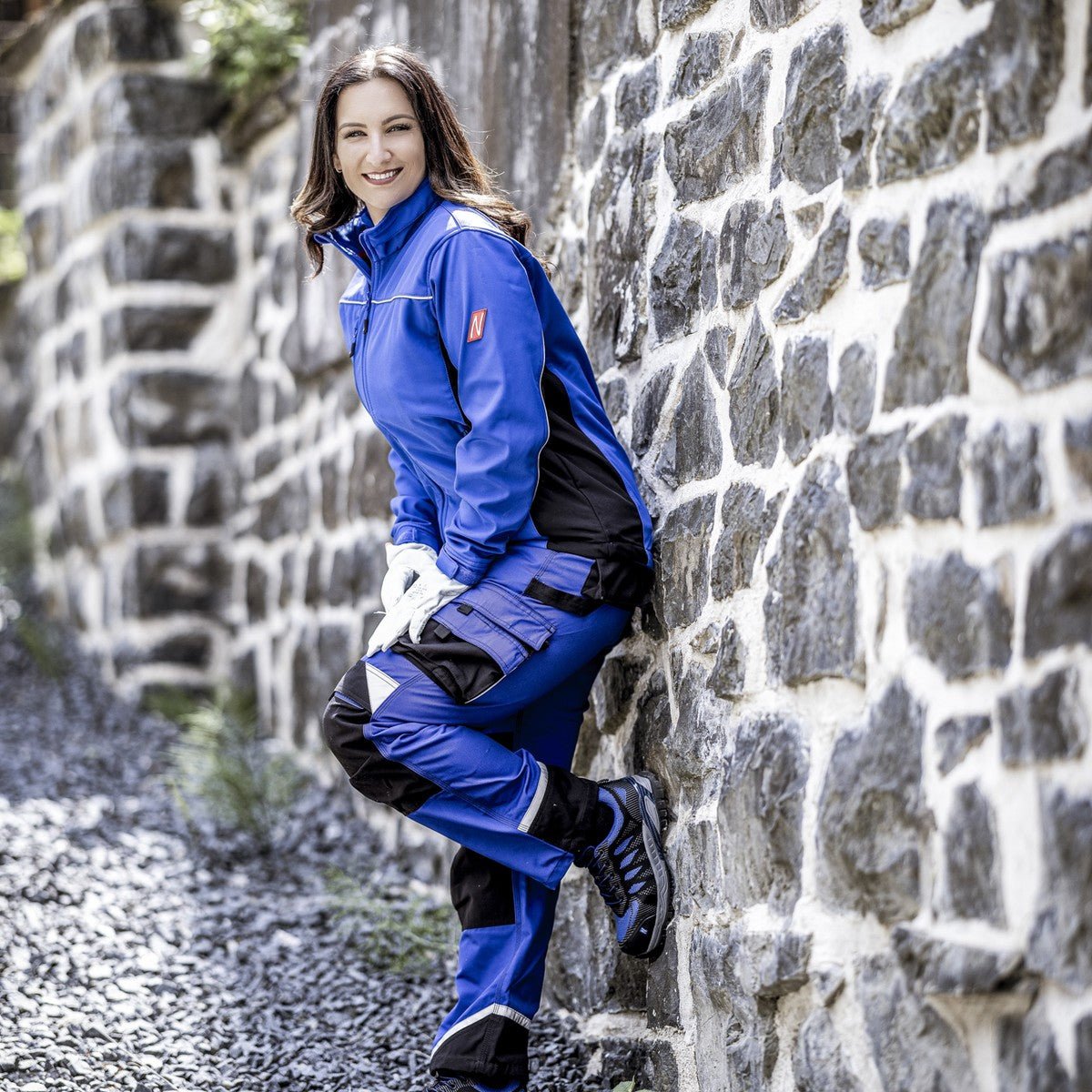 NITRAS MOTION TEX LIGHT, softshell jacket, royal blue / μαύρο