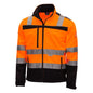 NITRAS MOTION TEX VIZ, σακάκι softshell υψηλής ορατότητας, νέον πορτοκαλί / μαύρο