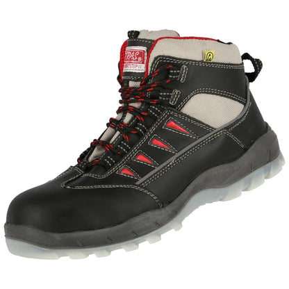 Μποτάκια ασφαλείας NITRAS SPORT STEP MID, S3, μεσαίου ύψους, μαύρα