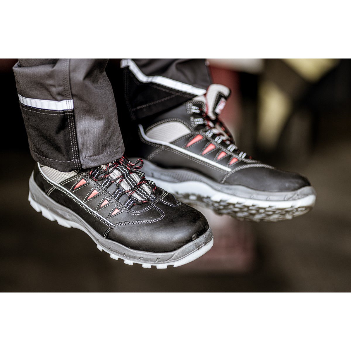 Μποτάκια ασφαλείας NITRAS SPORT STEP MID, S3, μεσαίου ύψους, μαύρα