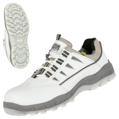 NITRAS SPORT STEP WH, χαμηλά παπούτσια ασφαλείας, λευκά