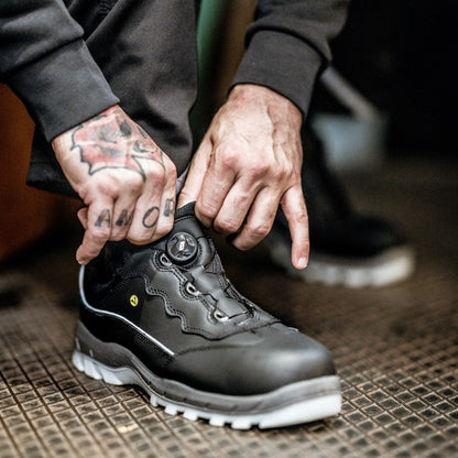 NITRAS SPORT STEP FIT, χαμηλά παπούτσια ασφαλείας, μαύρα