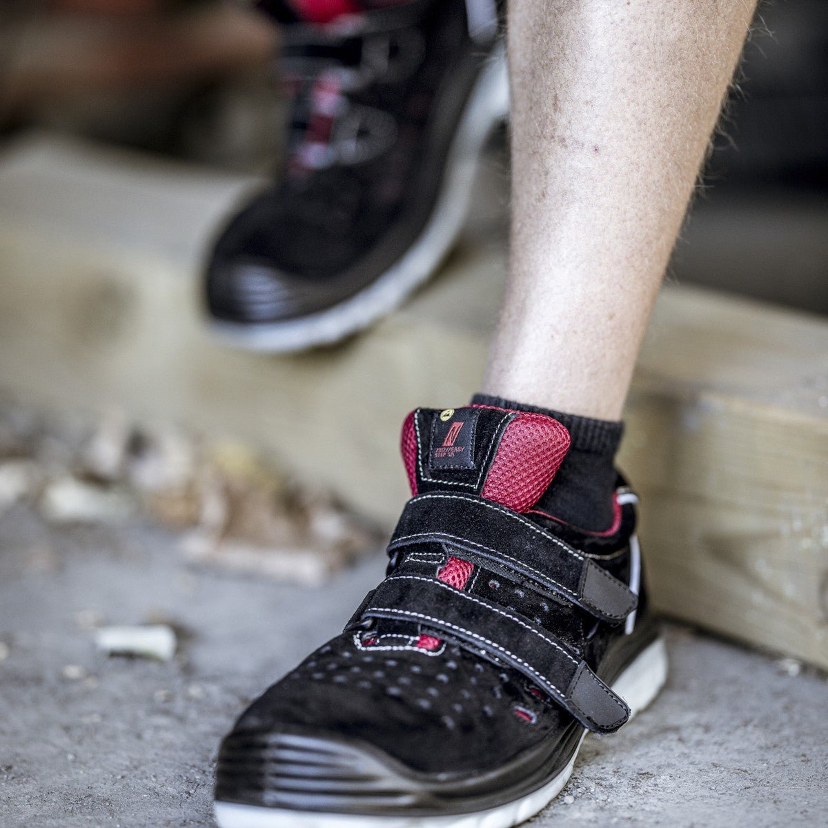 NITRAS EASY STEP SA, Πέδιλα ασφαλείας S1P, μαύρα