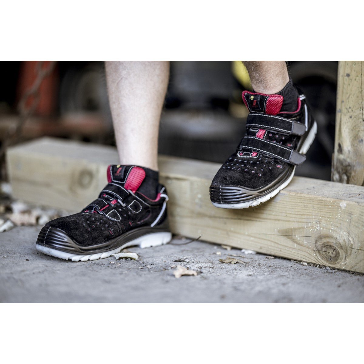 NITRAS EASY STEP SA, Πέδιλα ασφαλείας S1P, μαύρα