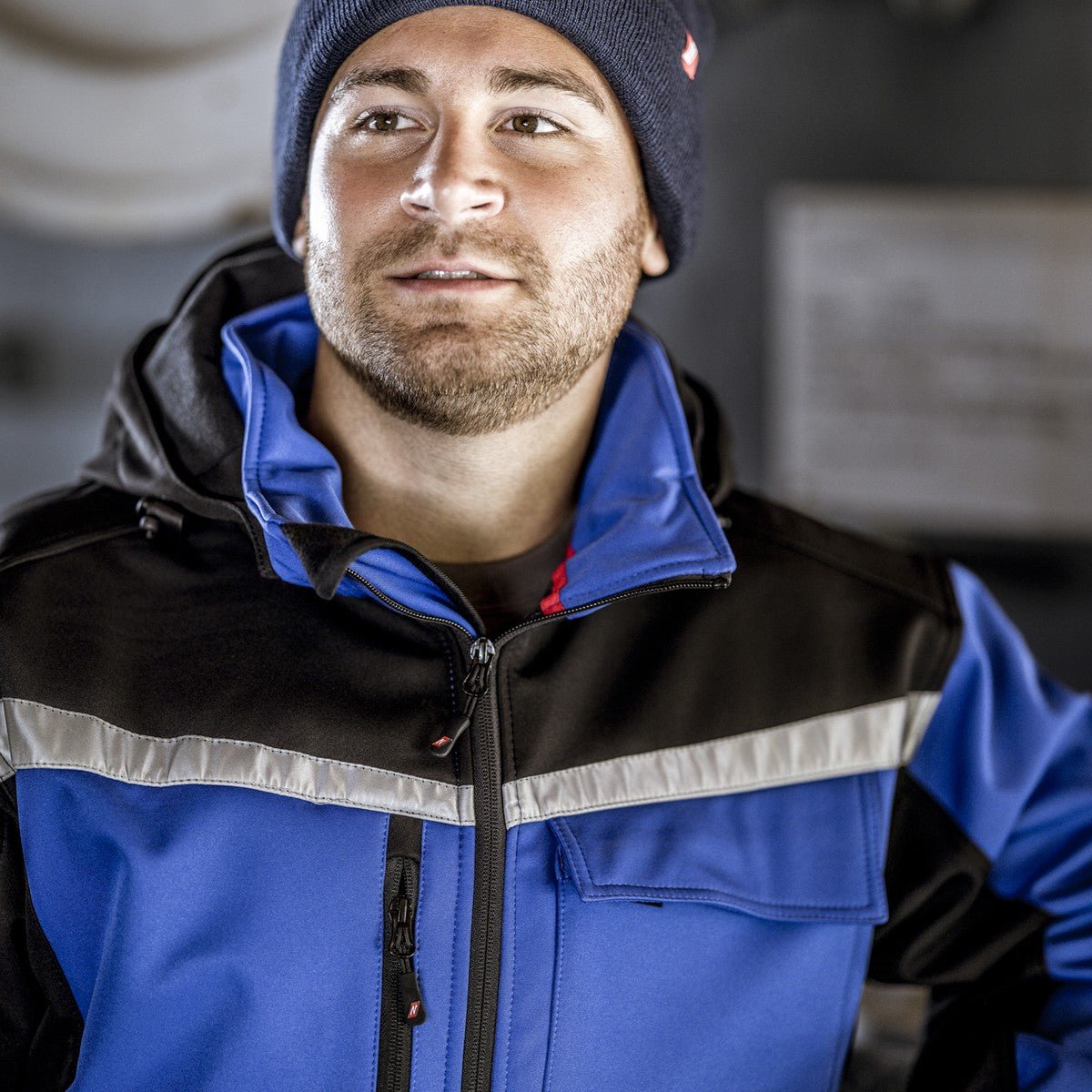 NITRAS MOTION TEX PLUS, σακάκι softshell, royal blue / μαύρο