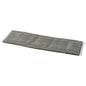 Ένα ορθογώνιο γκρι TASKI MicroEasy Scouring Mop HD Pad από τη Diversey Deutschland με υφασμάτινη υφή και λευκά περιθώρια για τον καθαρισμό δαπέδων με υψηλή πρόσφυση απεικονίζεται επίπεδα σε λευκό φόντο.