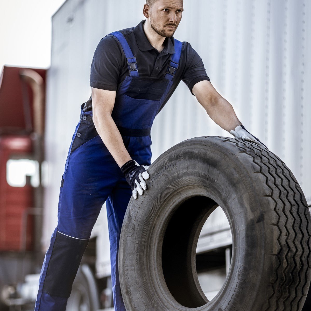 NITRAS TROPIC, μηχανικά γάντια, γκρι / σκούρο μπλε