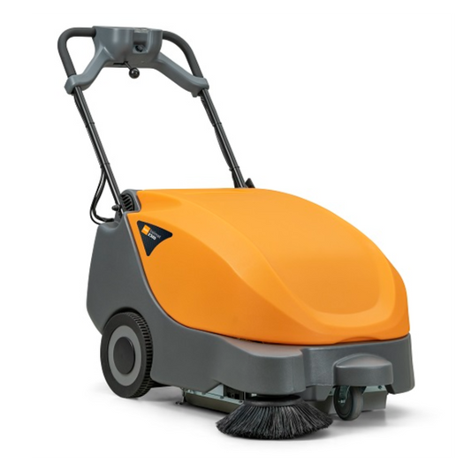 Das TASKI balimat 2300 RTU von Diversey Deutschland GmbH ist eine handgeführte Kehrsaugmaschine für das tägliche Kehrsaugen von mittleren Flächen, incl. 2 Walzenbürsten, Seitenbesen, 42.5Ah Batterie und Ladegerät.