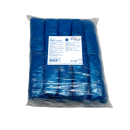 Καλύμματα παπουτσιών MaiMed-Cover PE Καλύμματα παπουτσιών μιας χρήσης από PE, μπλε, 100 τεμάχια/συσκευασία. | Συσκευασία (100 τεμάχια)