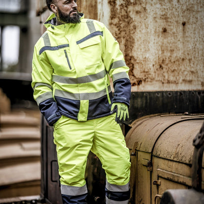 NITRAS MOTION TEX VIZ PLUS, χειμερινό μπουφάν softshell υψηλής ορατότητας