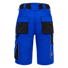 NITRAS MOTION TEX PLUS, παντελόνι εργασίας, κοντό, royal blue / μαύρο