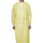 MaiMed-Coat ViruGuard, προστατευτικό φόρεμα από fleece, κίτρινες μανσέτες BW, 140x140cm, 10 τεμάχια/συσκευασία Σειρά: Protect | Συσκευασία (10 τεμάχια)