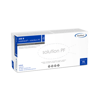 MaiMed-solution PF, μπλε, γάντι νιτριλίου χωρίς λατέξ, μπλε, 200 τεμάχια/κουτί