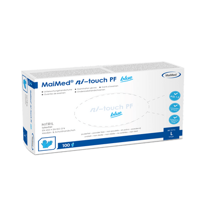 Γάντια νιτριλίου μιας χρήσης Ni-touch MaiMed 100 τεμάχια/κουτί