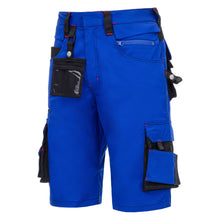 NITRAS MOTION TEX PRO FX, παντελόνι εργασίας, κοντό, royal blue / μαύρο