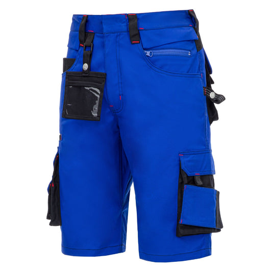 NITRAS MOTION TEX PRO FX, παντελόνι εργασίας, κοντό, royal blue / μαύρο