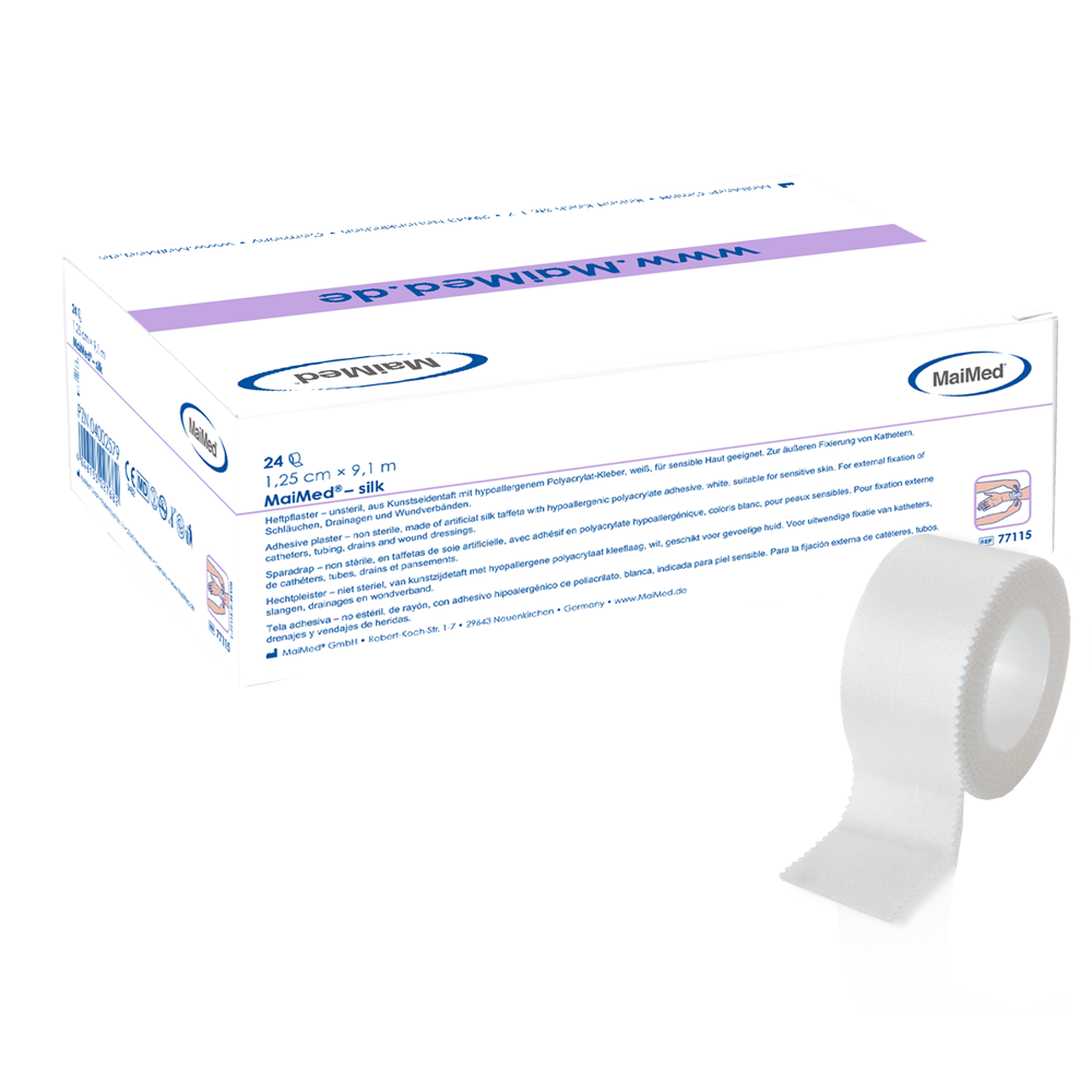MaiMed-silk αυτοκόλλητος σοβάς από τεχνητό μεταξωτό ταφτά