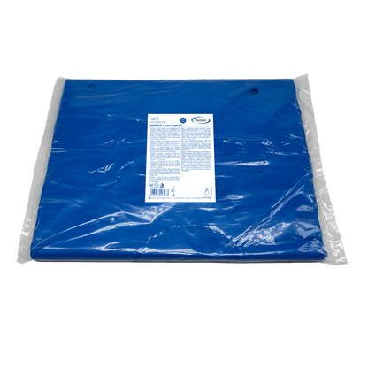 MaiMed-Apron Light PE, ποδιά από PE 75x120cm μπλε, 100 τεμάχια/συσκευασία, φραγμένη, λεία επιφάνεια | Συσκευασία (100 τεμάχια)