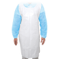 MaiMed-Apron Light PE, ποδιά από PE 75x120cm λευκή, 100 τεμάχια/συσκευασία, φραγμένη, λεία επιφάνεια | Συσκευασία (100 τεμάχια)