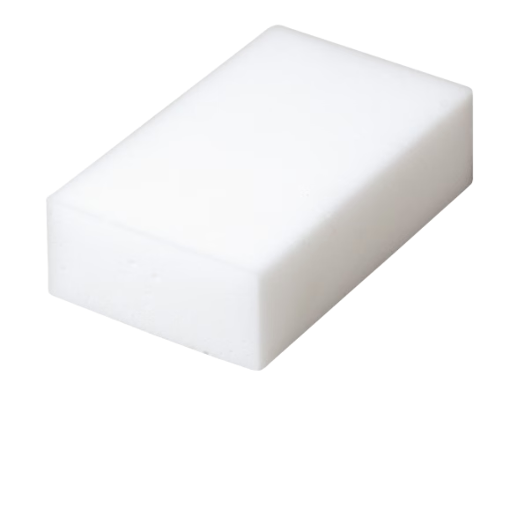 Ένα Vileda Professional Miraclean Schmutzradierer Big, κατασκευασμένο επαγγελματικά για την αφαίρεση επίμονων λεκέδων, παρουσιάζεται σε ένα απλό λευκό φόντο.